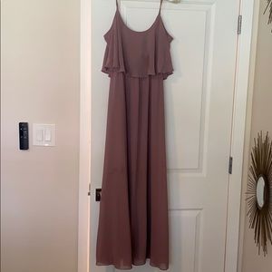 Show Me Your Mumu Caitlin Ruffle Maxi Dress